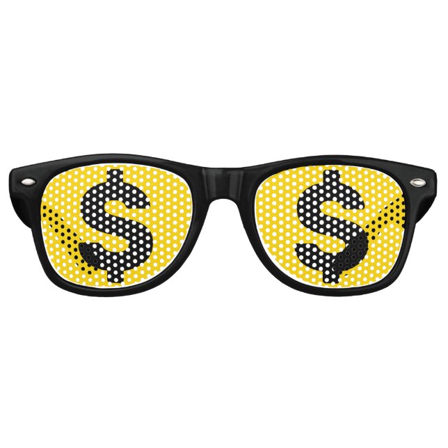 Dollarzeichen Partybrille (Vorderseite)