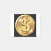 Dollarzeichen Post-it Klebezettel (Vorderseite)