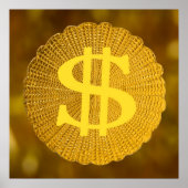 Dollarzeichen Poster (Vorne)