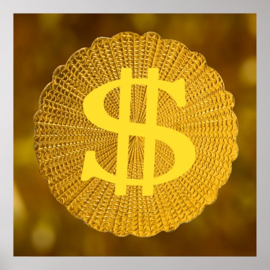 Dollarzeichen Poster (Vorne)