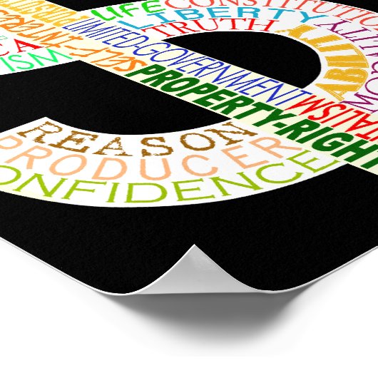 Dollarzeichen Poster (Ecke)