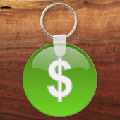 Dollarzeichen-Schlüsselanhänger Schlüsselanhänger (Vorderseite)