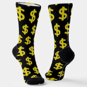 Dollarzeichen Socken (Gewinkelt)