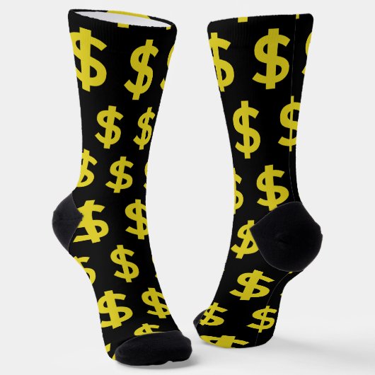 Dollarzeichen Socken (Gewinkelt)
