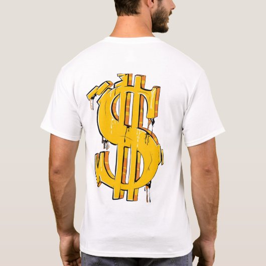 Dollarzeichen T-Shirt (Rückseite)
