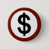 Dollarzeichenknopf Button (Vorderseite)