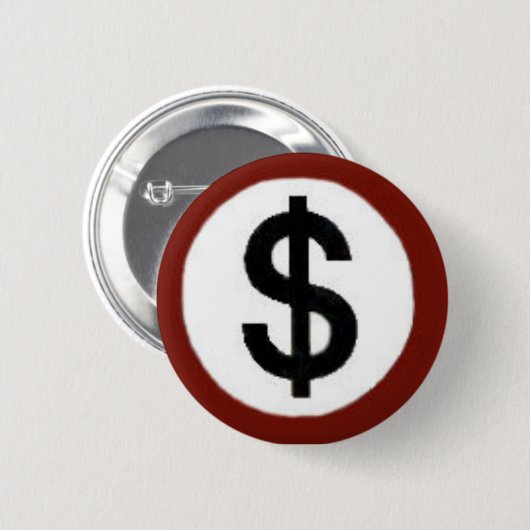 Dollarzeichenknopf Button (Vorne & Hinten)