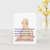 Dolley Madison "erster" First Lady Karte (Gelbe Blume)