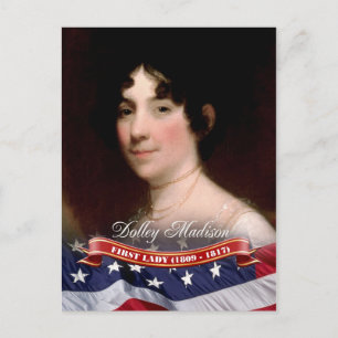 Dolley Madison, First Lady of the USA Postkarte