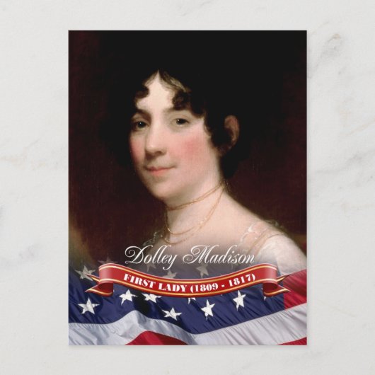 Dolley Madison, First Lady of the USA Postkarte (Vorderseite)