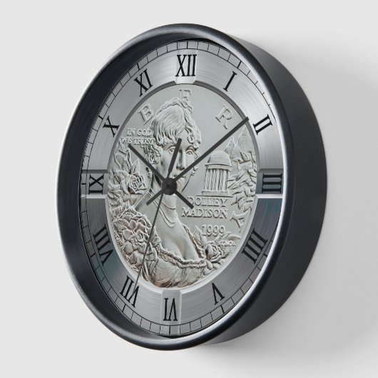 Dolley Madison Gedenkmünze 1999 ~ Uhr (Winkel)