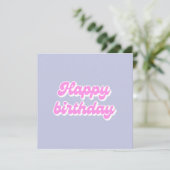 Dollhouse Birthday Card - Karte Nr. 5 von 6 (Stehend Vorderseite)