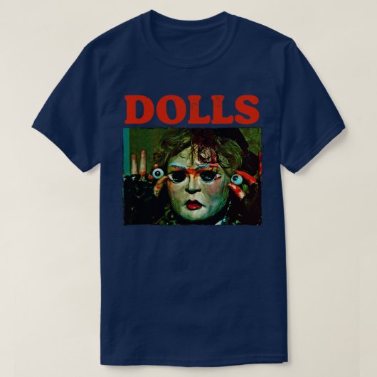 DOLLS Retro 80er Cult Classic Horror T-Shirt (Design vorne)