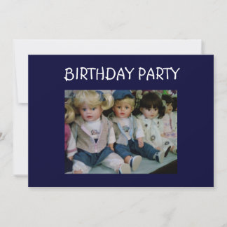 DOLL'S STILE BIRTHDAY PARTY EINLADUNG