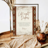 DOLLY Aztec Rustic Western Spate Night Diapers sig Poster