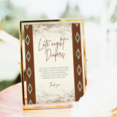 DOLLY Aztec Rustic Western Spate Night Diapers sig Poster