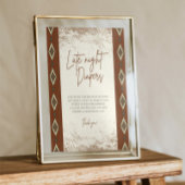 DOLLY Aztec Rustic Western Spate Night Diapers sig Poster