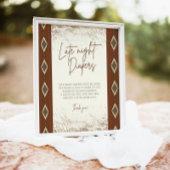 DOLLY Aztec Rustic Western Spate Night Diapers sig Sockelschild