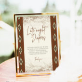 DOLLY Aztec Rustic Western Spate Night Diapers sig Sockelschild