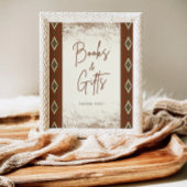 DOLLY Aztec Rustikale Western - Unterschrift Sockelschild