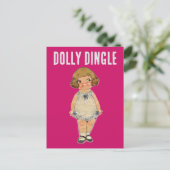 DOLLY DINGLE PAPER DOLL POSTCARD POSTKARTE (Stehend Vorderseite)