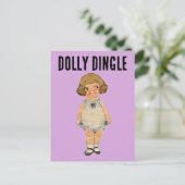 DOLLY DINGLE PAPER DOLL POSTCARD POSTKARTE (Stehend Vorderseite)