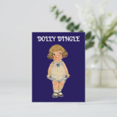 DOLLY DINGLE PAPERDOLL POSTKARTE (Stehend Vorderseite)