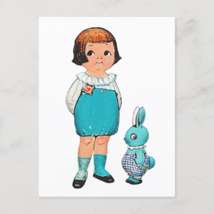 DOLLY DINGLE PAPIERPOPPE VINTAGE POSTKARTEN