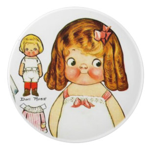 Dolly Dingle Queen of the May Sweet face Keramikknauf