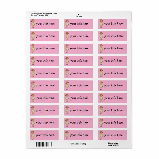 DOLLY DINGLE RETURN ADDRESS LABELS (Vorne)