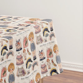 Dolly Dingle und ihre Puppen Tabletts Tischdecke
