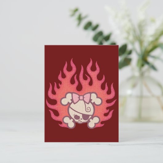 Dolly Flames Postkarte (Stehend Vorderseite)