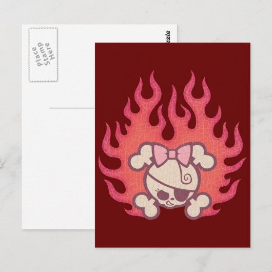 Dolly Flames Postkarte (Vorne/Hinten)