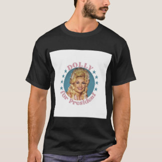 Dolly für Präsident Button T-Shirt