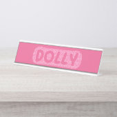 Dolly, Herz Kostümname By CallisC Car Magnet T Schreibtischnamensplakette (Vorderseite )