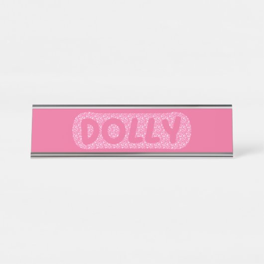 Dolly, Herz Kostümname By CallisC Car Magnet T Schreibtischnamensplakette (Vorderseite )