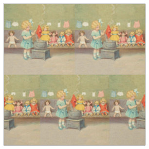 Dolly Laundry Girl Vintage Spielpuppen Niedlich Stoff