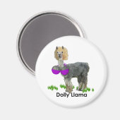 Dolly Llama Magnet (Vorderseite/Rückseite)