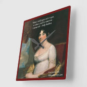 Dolly Madison und die berühmte Wall-Uhr für morgen Quadratische Wanduhr (Winkel)