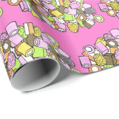 Dolly Mixture UK British Fondant Confection Candy Geschenkpapier (Rolleneckpunkt)