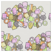 Dolly Mixture UK British Fondant Confection Candy Stoff (Nahaufnahme)
