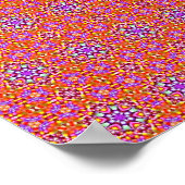 Dolly Mixtures Candy Fractal Art Pattern Poster (Ecke)