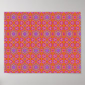 Dolly Mixtures Candy Fractal Art Pattern Poster (Vorne)