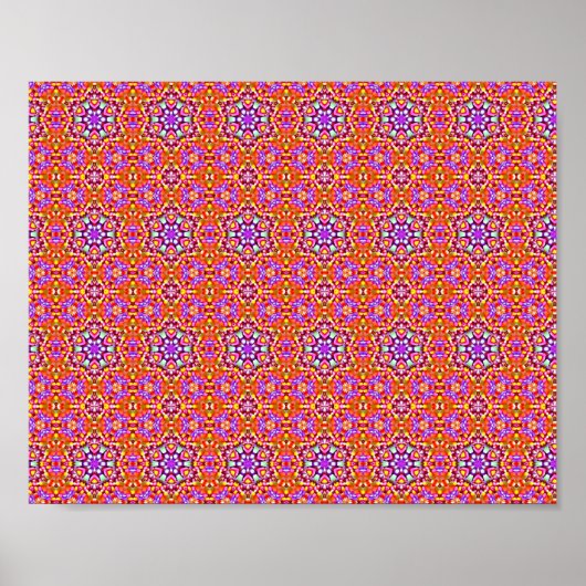 Dolly Mixtures Candy Fractal Art Pattern Poster (Vorne)