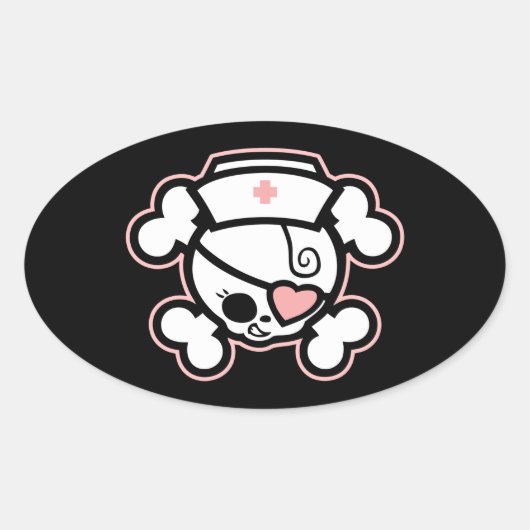 Dolly RN Heart Ovaler Aufkleber (Vorderseite)