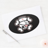 Dolly RN Heart Ovaler Aufkleber (Umschlag)