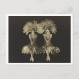 Dolly Sisters Vintage Reproduktion Restauriert Postkarte