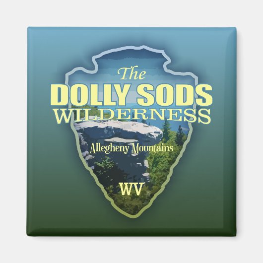 Dolly Sods WA (Pfeilspitzen) Magnet (Vorne)