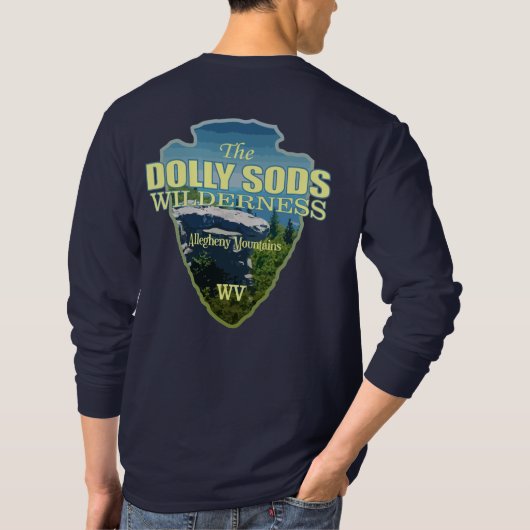 Dolly Sods WA (Pfeilspitzen) T-Shirt (Rückseite)
