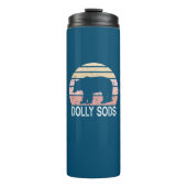 Dolly Sods Wilderness Retro Bär Thermosbecher (Vorderseite)